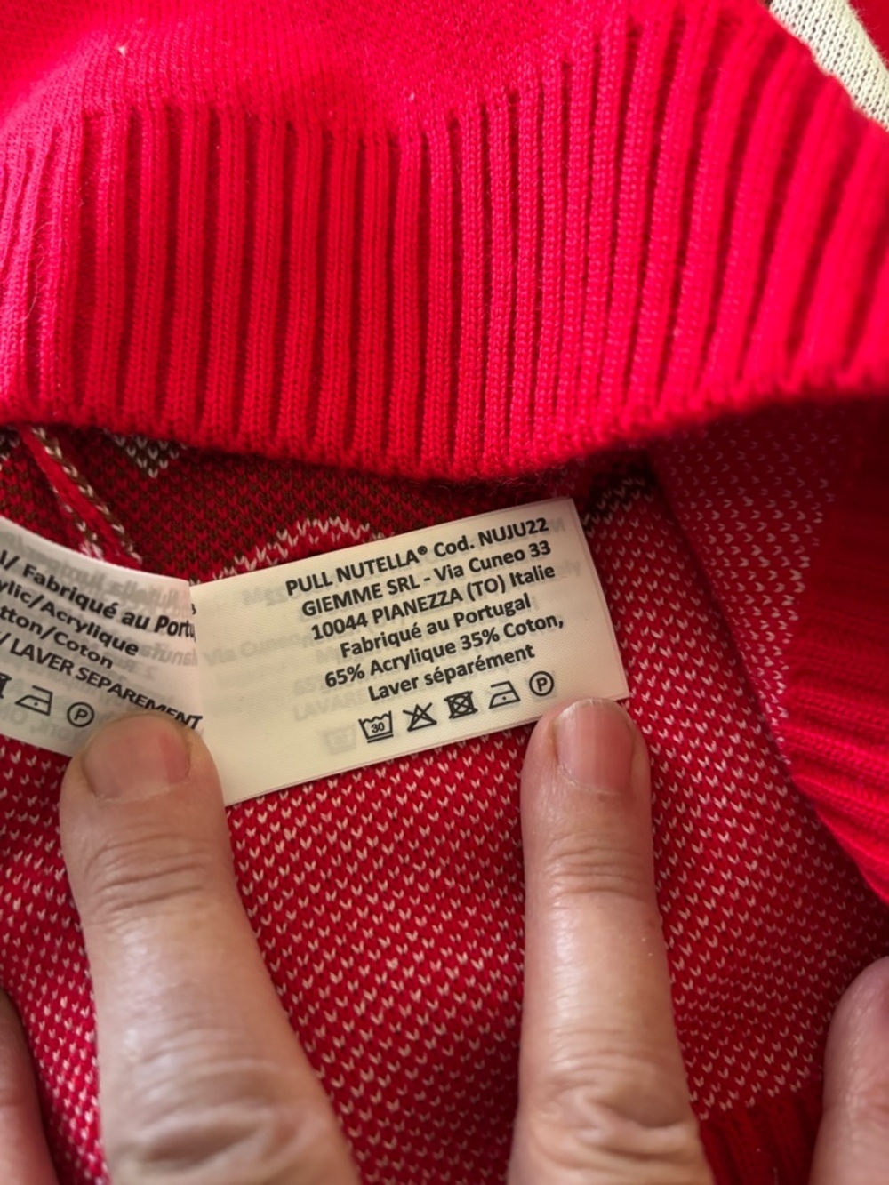 Nutella Red Heart Holiday Sweater - Picture 10 of 14